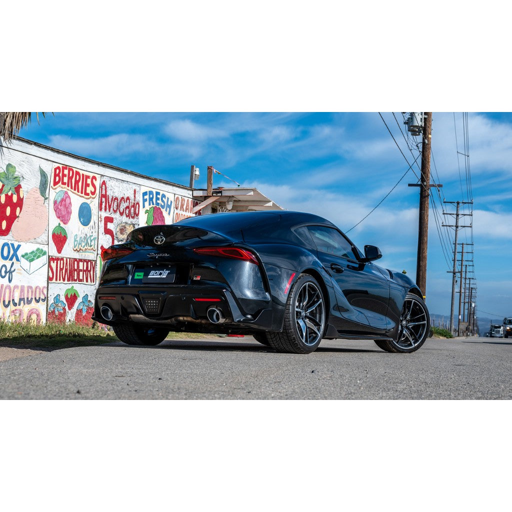 BORLA 140826 Вихлопна система Cat-Back 3", ATAK (наконечники з яскравого хрому) для TOYOTA Supra GR (A90 / A91) 2020-2025 Photo-1 