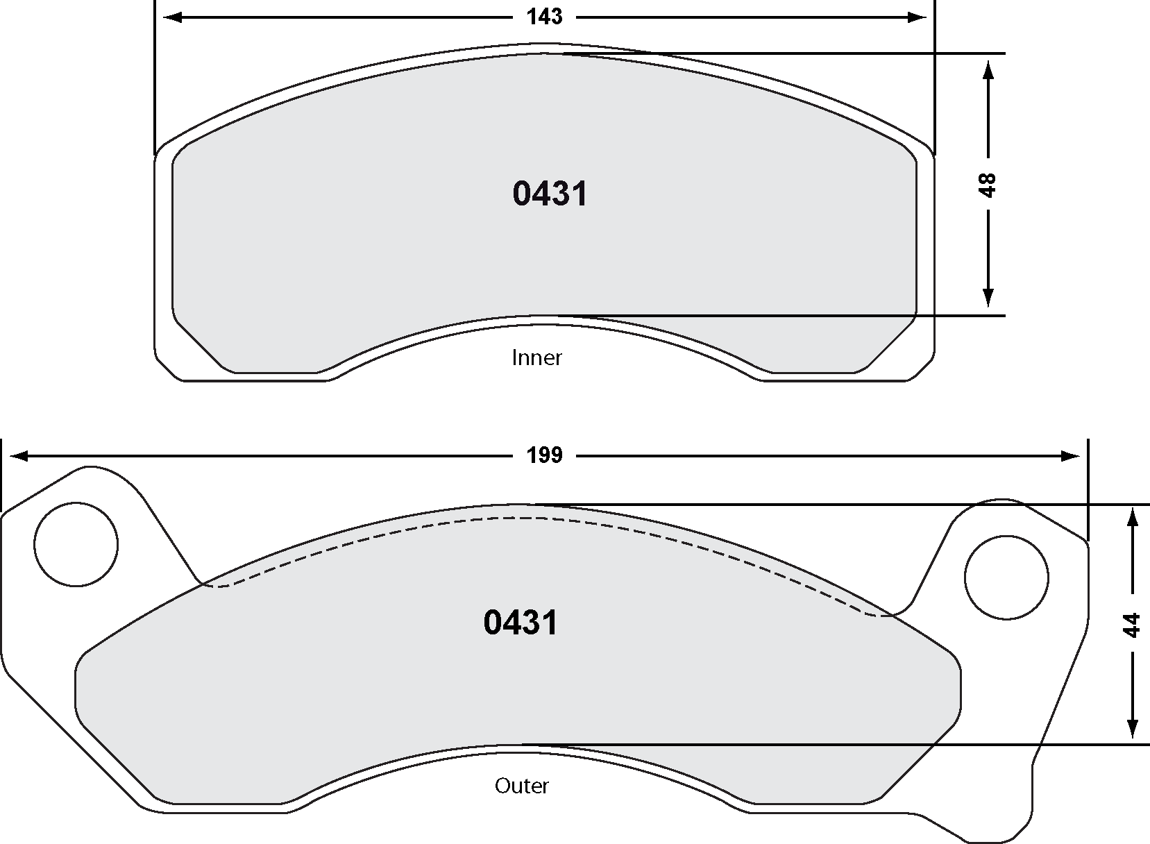 PFC 0431.22 Гальмівні колодки Z-RATED перед для D MUSTANG V10 Photo-1 