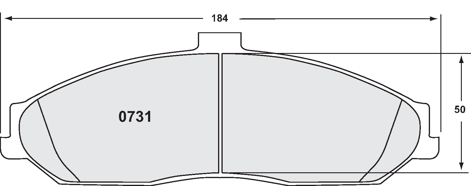 PFC 0731.22 Гальмівні колодки z-rated передні для CHEVROLET CORVETTE C6 Excluding Z06/ZR1 2005- Photo-1 