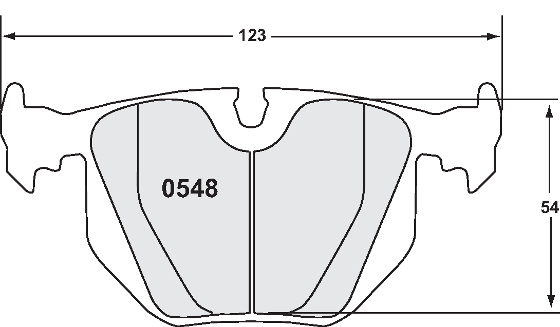 PFC 0548.11 гальмівні колодки задні Z-RATED для BMW E46 330i, E46 M3, Z4 M Coupe Photo-1 