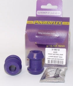 POWERFLEX PFF3-105 Переднє зовнішнє кріплення поперечної стійкості Нижнє x2 для AUDI 80&90 (73-96)/Avant Quattro (83-96)/Cabriolet (92-00)/Купе (81-96) Photo-1 