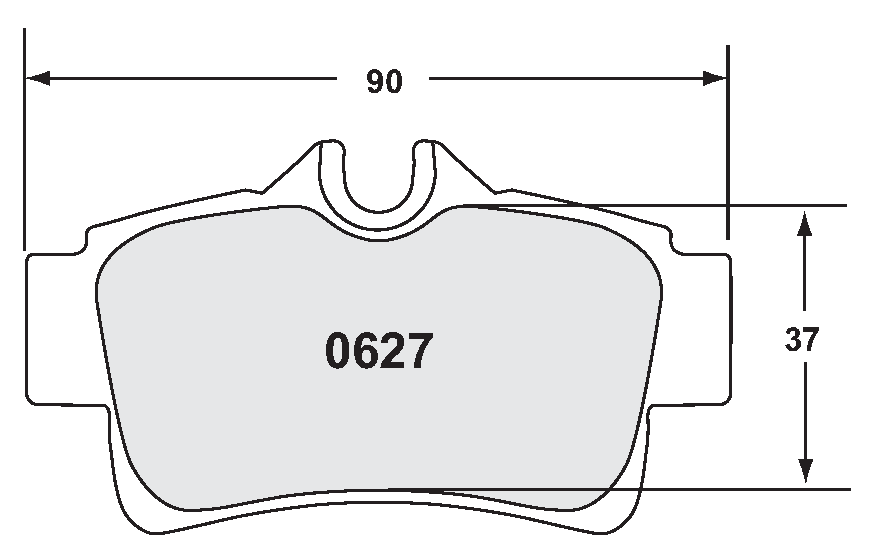 PFC 0627.10 Гальмівні колодки Z-RATED задні Mustang 1995-04 Cobra Photo-1 