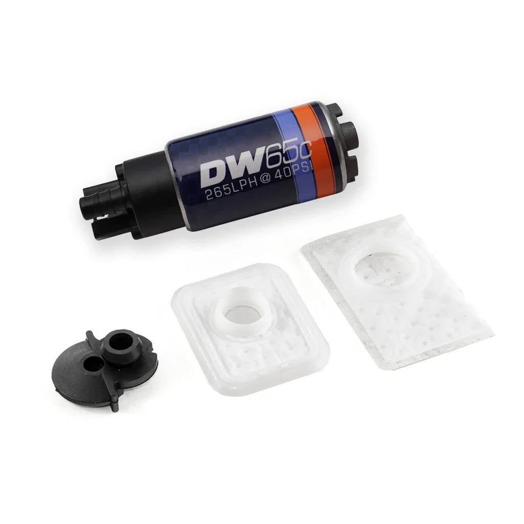 DEATSCHWERKS 9-651-1051 Компактний паливний насос DW65C, 265lph без монтажних затискачів з комплектом для Jeep Wrangler 2.5L/4.0L 1997-2004 Photo-0 