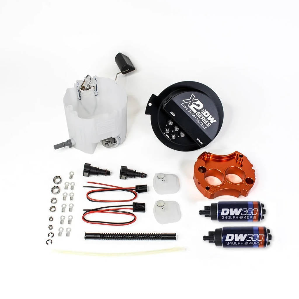 DEATSCHWERKS 9-301-7002 Модуль паливного насоса серії X2 з 2 DW300 для Camaro LS 3.7 V6 2010-15 / SS LS3 6.2 Photo-0 
