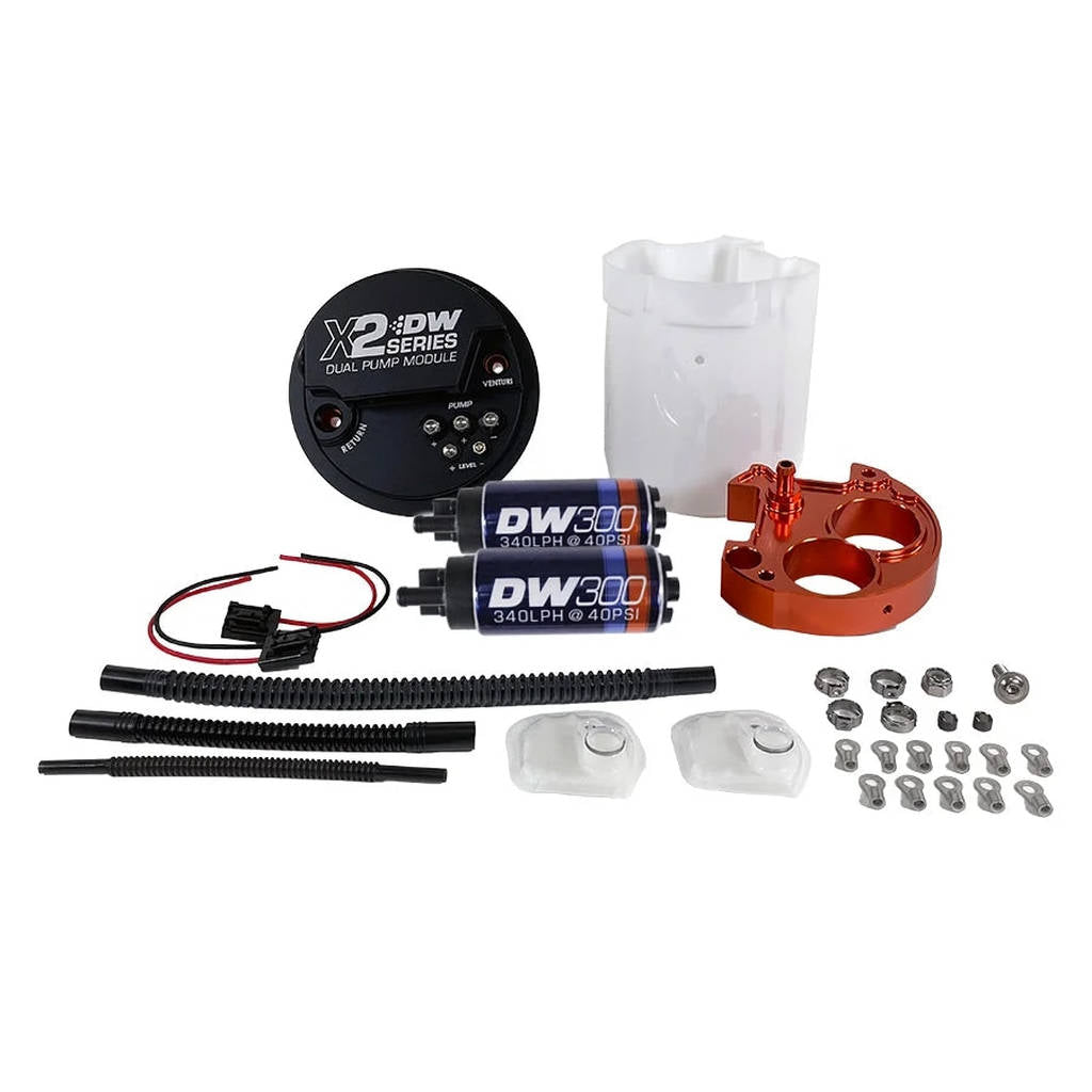 DEATSCHWERKS 9-301-7050 Модуль паливного насоса серії X2 з двома насосами DW300 для Subaru WRX /STI 2008-21 / Subaru Forester 2008-18 Photo-0 