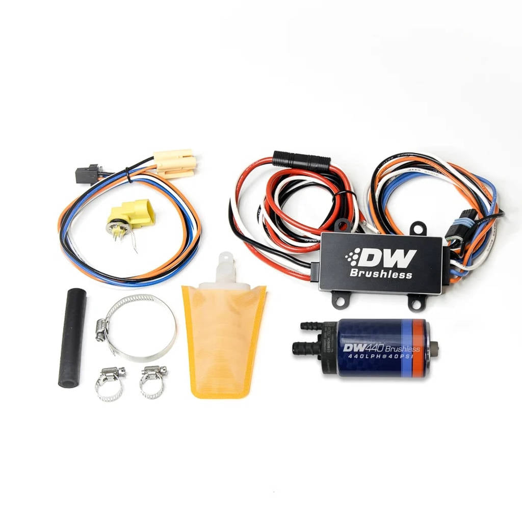 DEATSCHWERKS 9-441-C102-0913 Безщітковий безщітковий паливний насос DW440 у баку 440 л/год з комплектом для встановлення для 1994-1998 Nissan 240SX (S14) Photo-0 