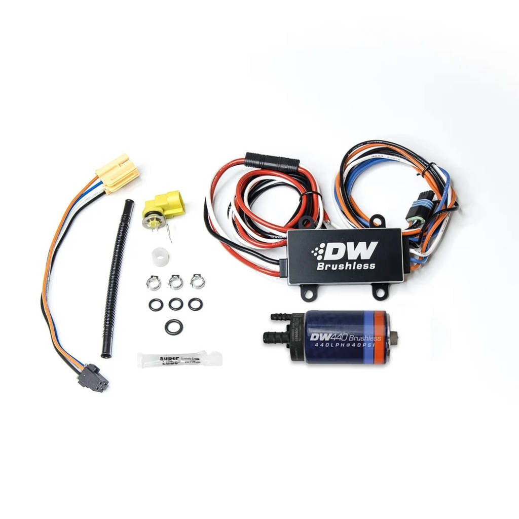 DEATSCHWERKS 9-442-C102-0902 Безщітковий безщітковий паливний насос DW440 у баку 440 л/год + контролер C102 з комплектом для встановлення для Chevy Camaro 2016+ Photo-0 