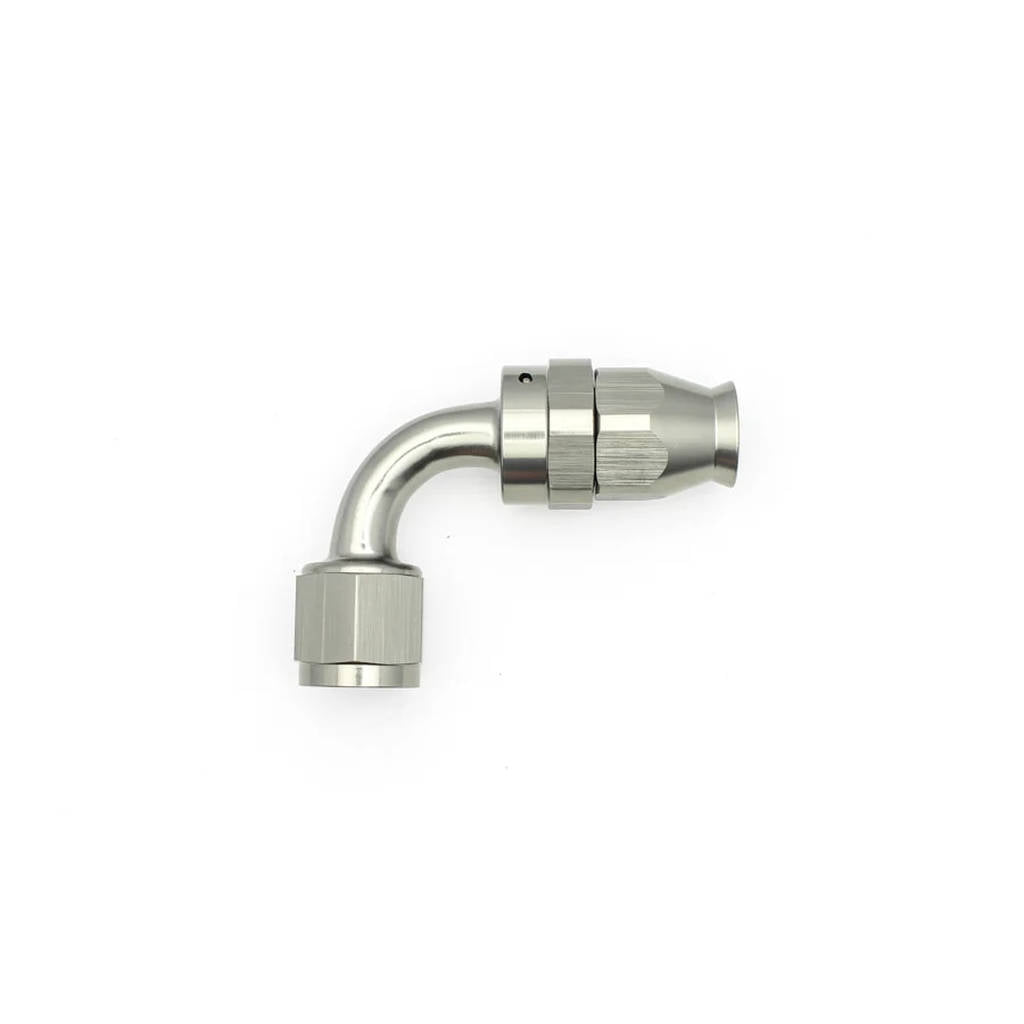 DEATSCHWERKS 6-02-0856 Внутрішній поворотний кінець шланга 90 градусів 8AN PTFE (включно з 1 оливковою вставкою) Photo-0 