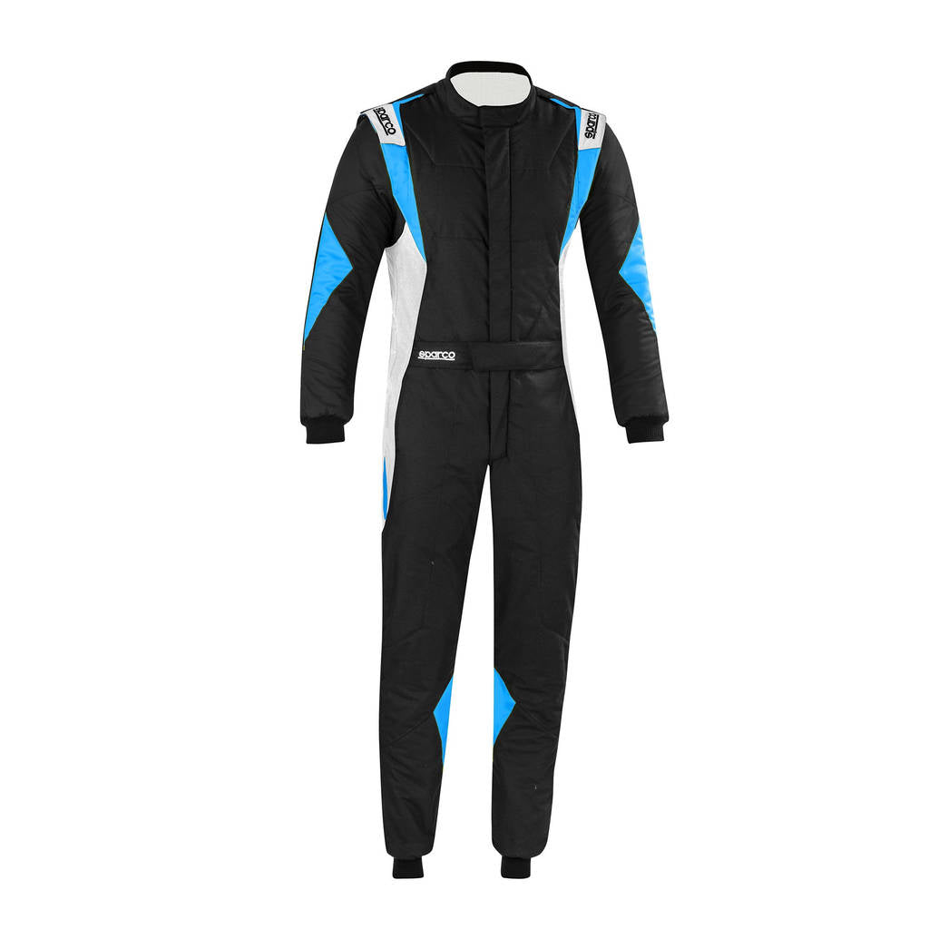 SPARCO 00114248NBAZ комбінезон для автоспорту SUPERLEGGERA R564, FIA 8856-2018, чорний/блакитний/білий, р-р 48 Photo-0 