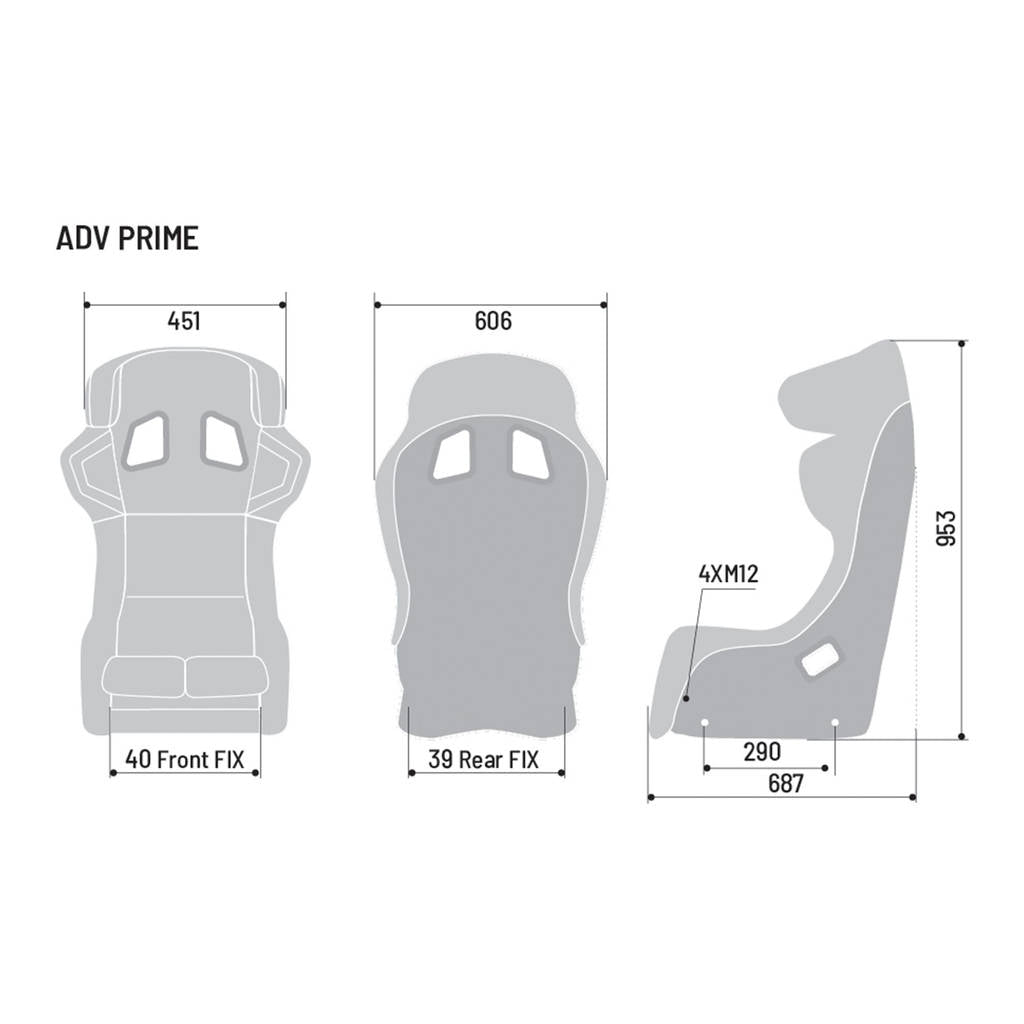 SPARCO 008033znr крісло / сидіння для автоспорту ADV PRIME, FIA 8862-2009, карбон Photo-2 