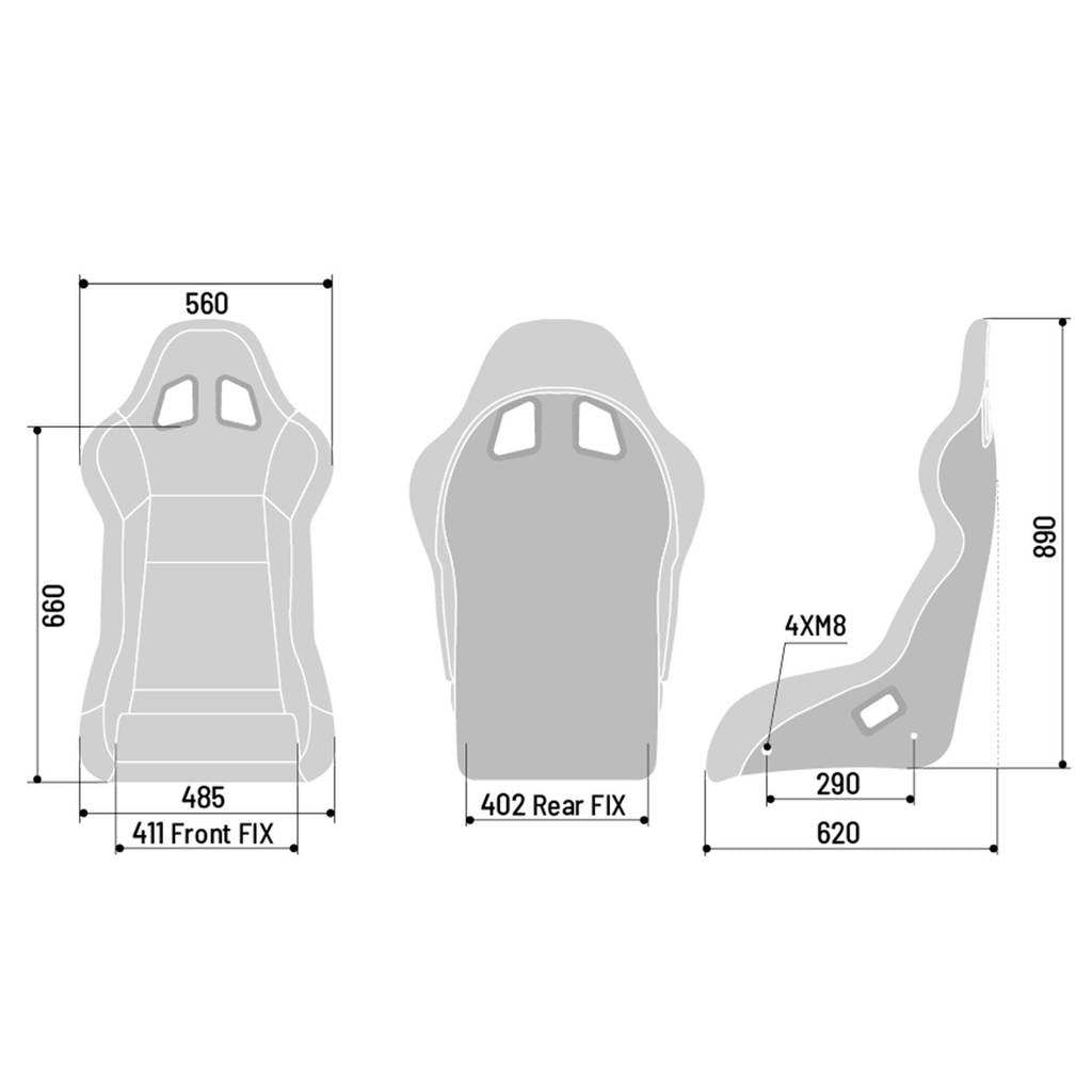 SPARCO 008007XNR крісло/сидіння для автоспорту EVO QRT X, FIA 8855-1999, скловолокно Photo-2 