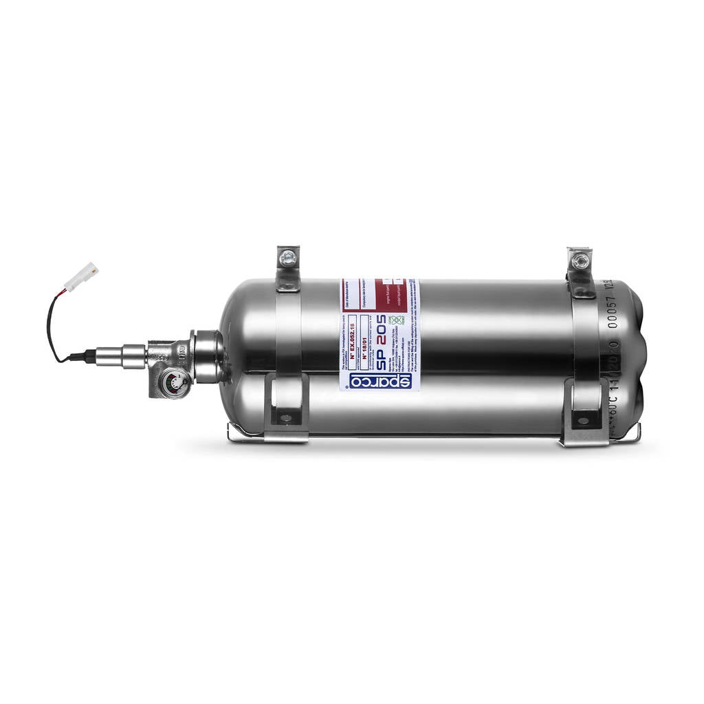 SPARCO 014778exl2 система пожежогасіння SP205, FIA 2000, електрична, сталь, 2,5 л, діам.110 мм, піна AFFF Photo-0 