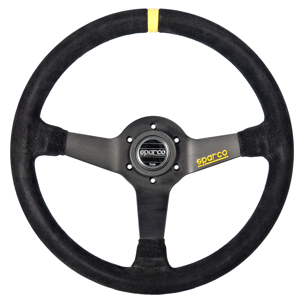 SPARCO 015R345MSN Кермо R345, замша, чорний, діам. 350мм, виліт 63мм Photo-0 