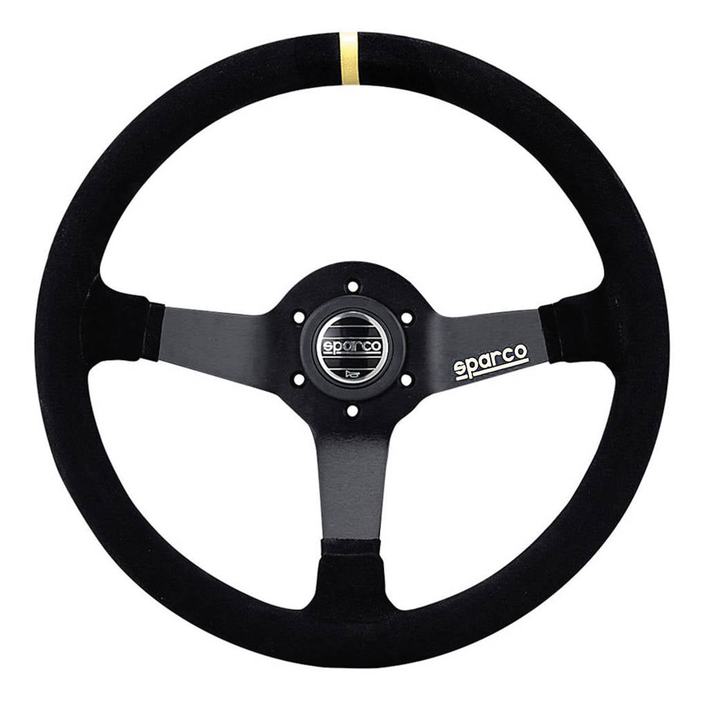 SPARCO 015R345MSN Кермо R345, замша, чорний, діам. 350мм, виліт 63мм Photo-0 