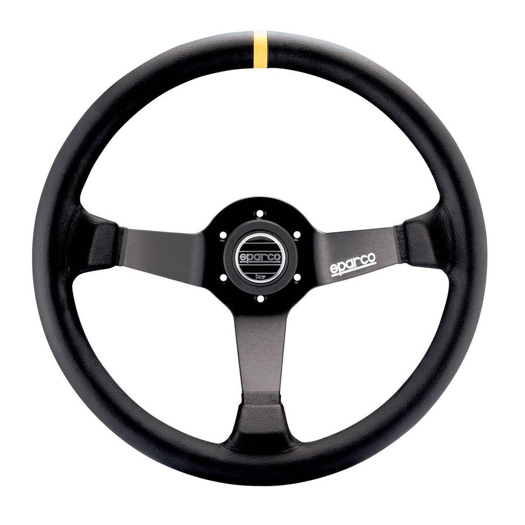 SPARCO 015R345MSN Кермо R345, замша, чорний, діам. 350мм, виліт 63мм Photo-1 