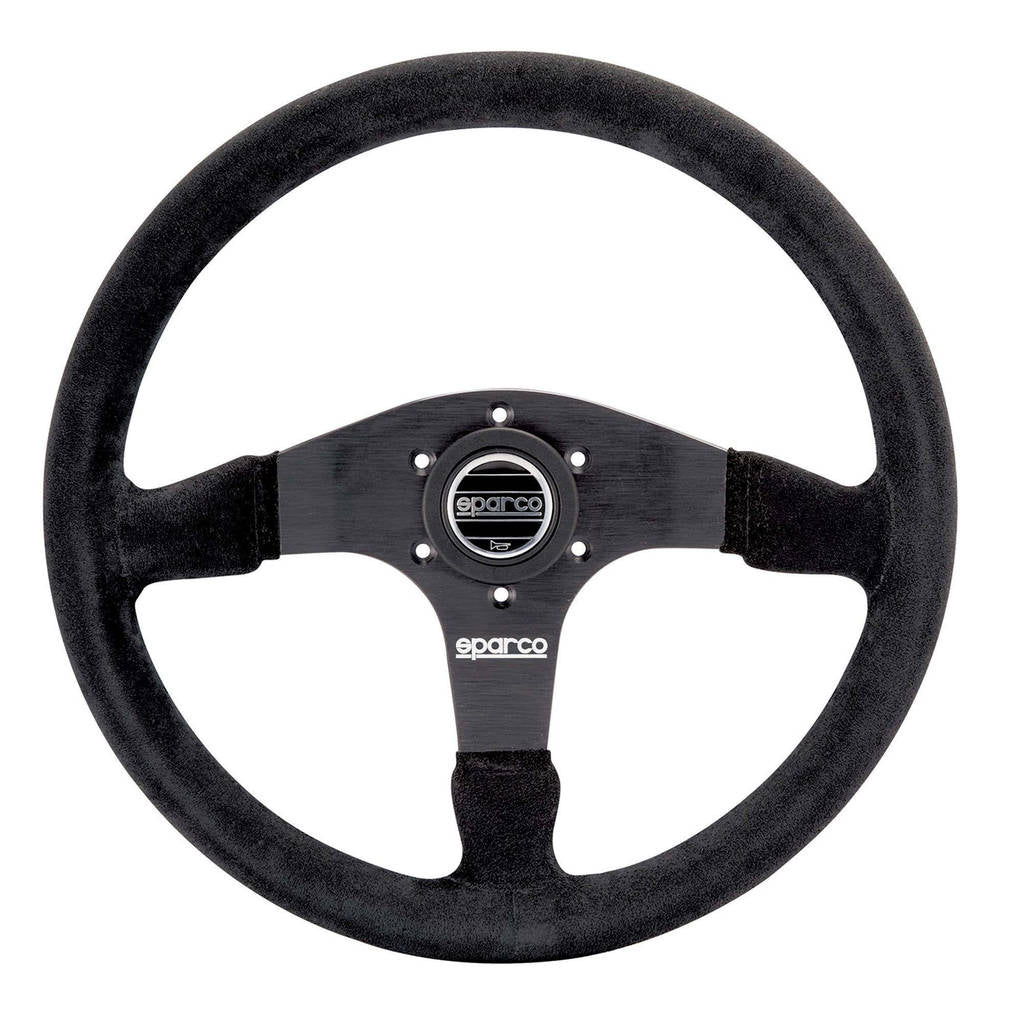 SPARCO 015R375PSN Кермо R375, замша, чорний, діам.350мм, виліт 36мм Photo-1 