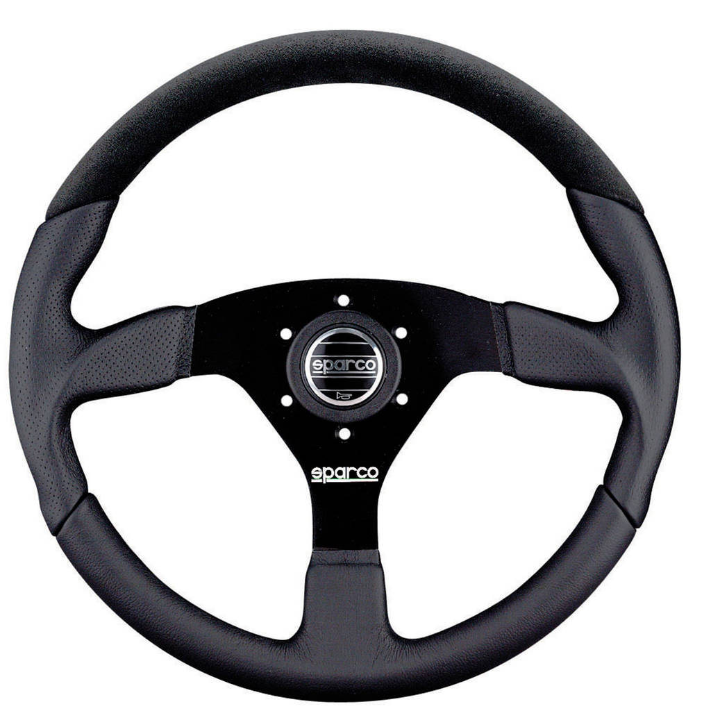 SPARCO 015TL522TUV Кермо L505, шкіра/замша, чорний, діам.350мм, виліт 00мм Photo-0 