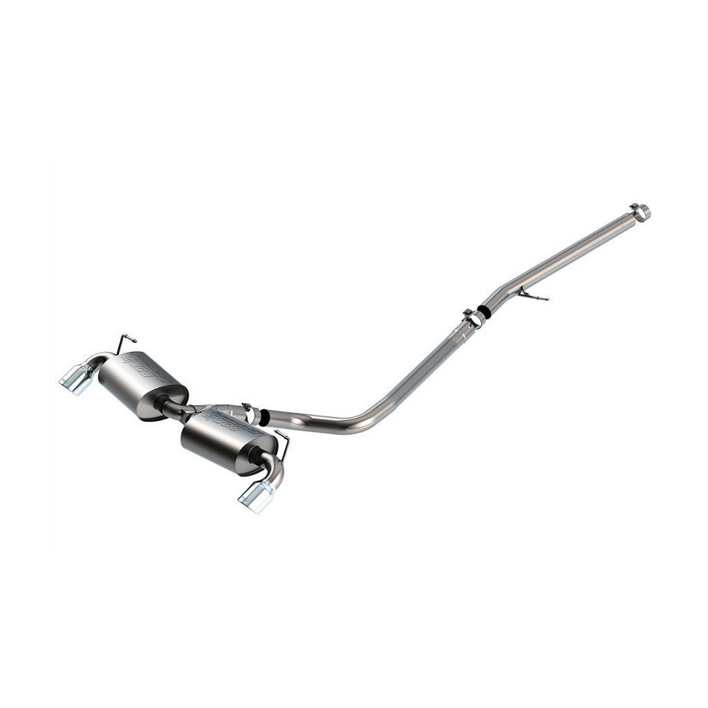 BORLA 140882 Вихлопна система Cat-Back S-TYPE 2.5 дюйма, 2.25 дюйма S RD RL AC SR Наконечник: 3.5" RD X 4.75" для Ford BRONCO SPORT 2.0L i4 AT 4WD 4DR 2021 Photo-0 