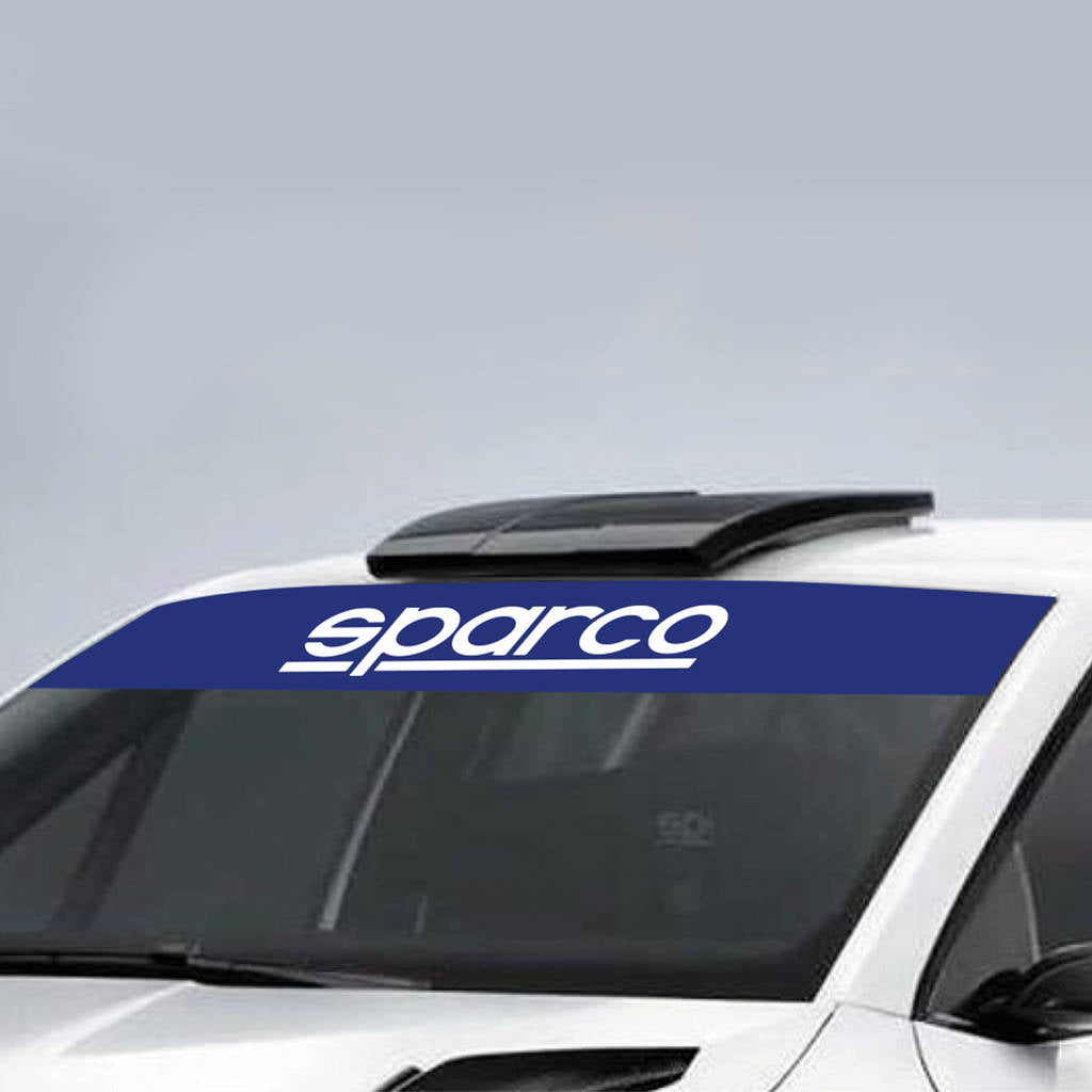SPARCO 099097AZ Сонцезахисна наклейка на лобове скло, 137 x 17 см Photo-0 