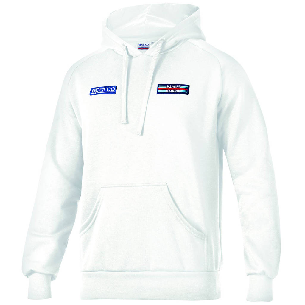 SPARCO 01340MRBI1S Худі BIG STRIPES MARTINI RACING, біле, р-р S Photo-0 
