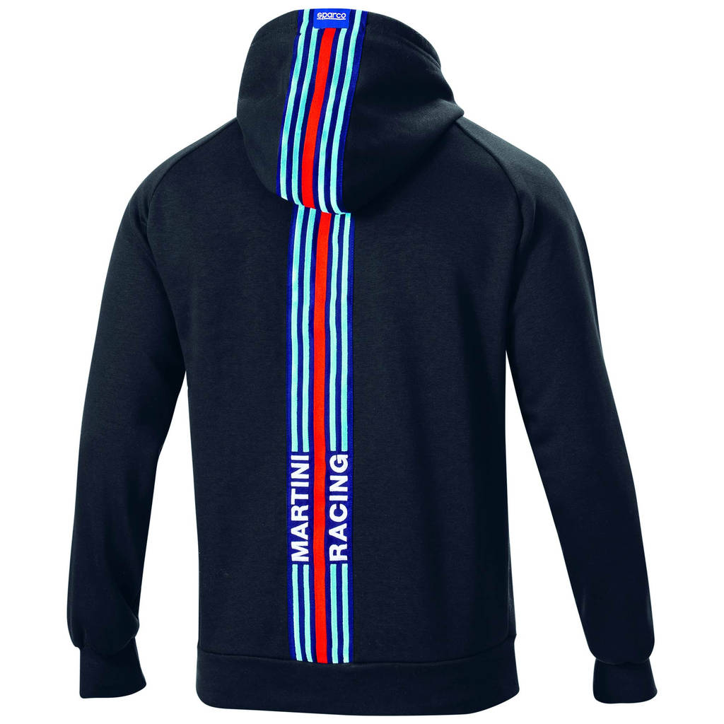 SPARCO 01340MRNR1S Худі BIG STRIPES MARTINI RACING, чорне, р-р S Photo-1 