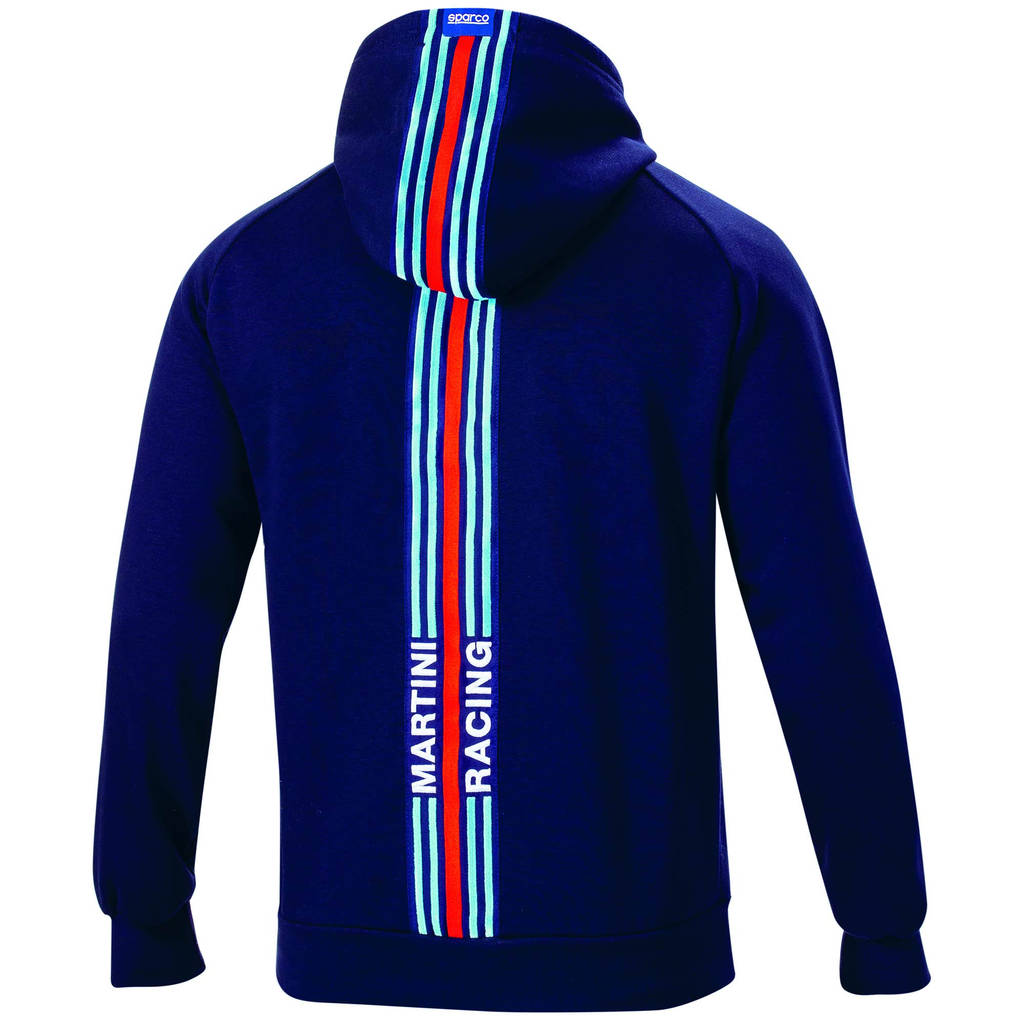 SPARCO 01340MRNR4XL Худі BIG STRIPES MARTINI RACING, чорне, р-р XL Photo-1 