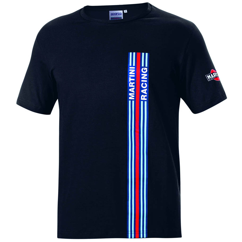 SPARCO 01339mrnr3l Футболка / майка BIG STRIPES MARTINI RACING, чорний, р-р L Photo-1 