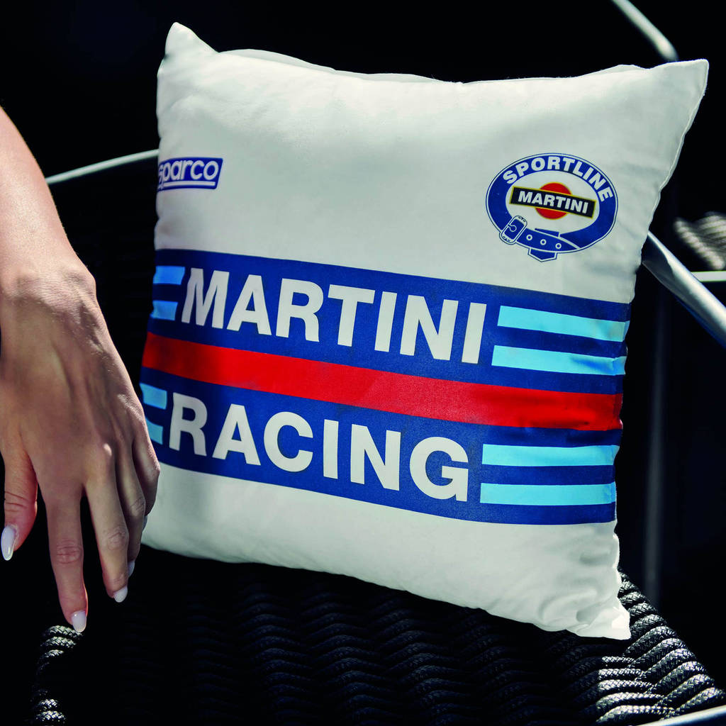 SPARCO 099096MRBI Подушка MARTINI RACING, Біла, 40x40 см Photo-1 