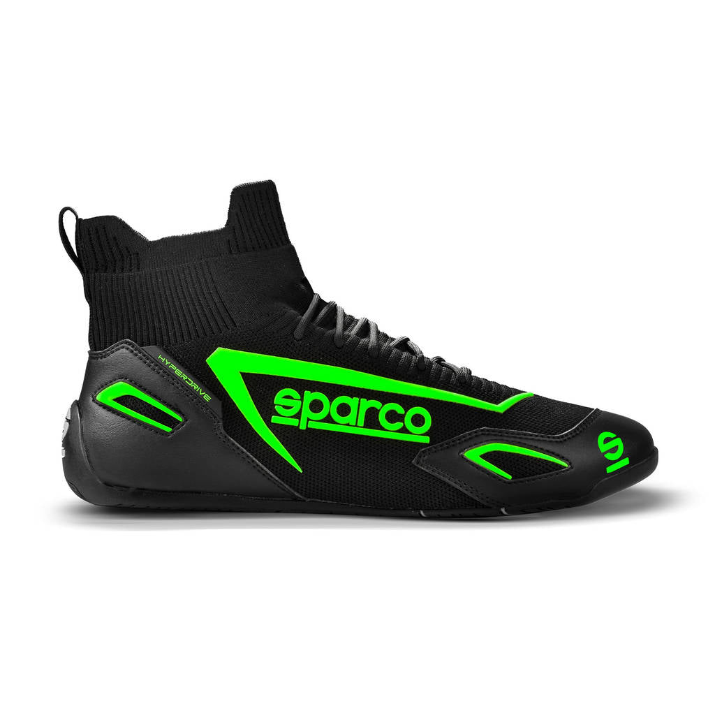 SPARCO 00129340NRVF черевики / взуття для автосимулятора HYPERDRIVE, чорний / зелений, р-Р 40 Photo-0 
