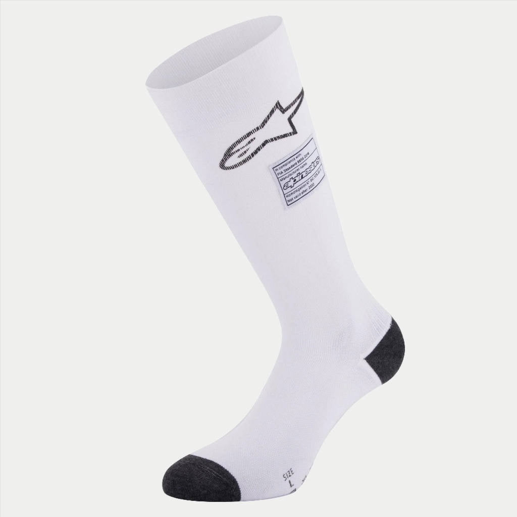 ALPINESTARS 4704323_20_XL Шкарпетки ZX V4 Racing, FIA 8856-2018, білі, Розмір XL Photo-0 