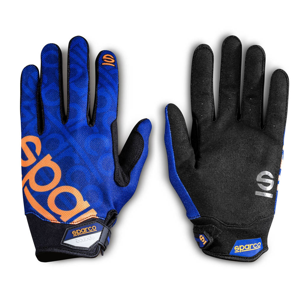 SPARCO 002093BMAF1S Рукавички механіка Meca-3, темно-синій / помаранчевий, розмір S Photo-0 