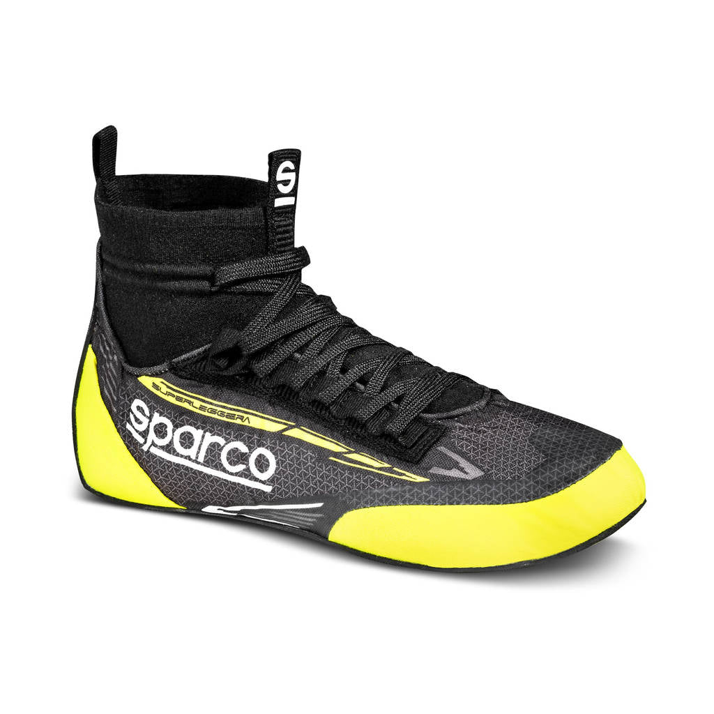 SPARCO 0012A338NRGF Взуття для гонок SUPERLEGGERA (Тканина), FIA 8856/2018, чорний/жовтий, розмір 38 Photo-1 