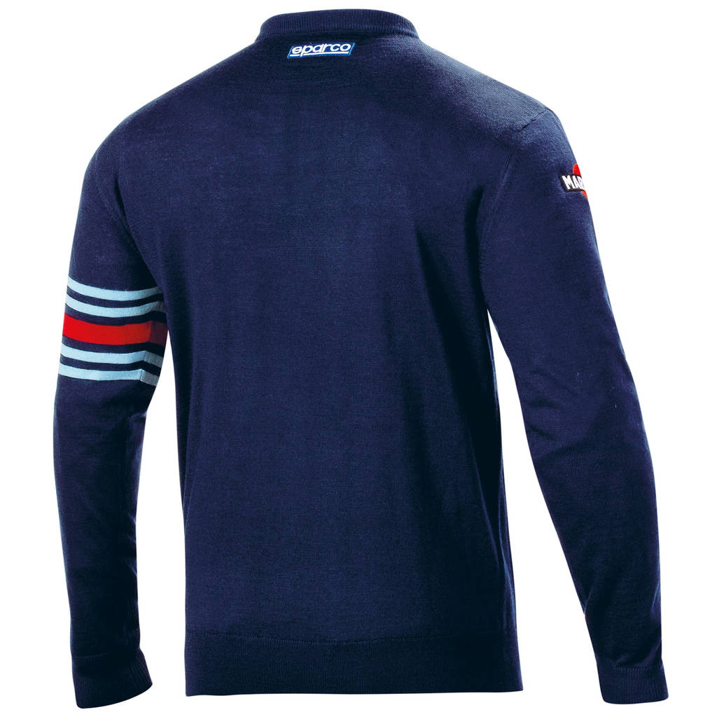 SPARCO 01338MRBM6XXX Вовняний світшот з круглою горловиною MARTINI RACING, темно-синій, розмір XXXL Photo-1 