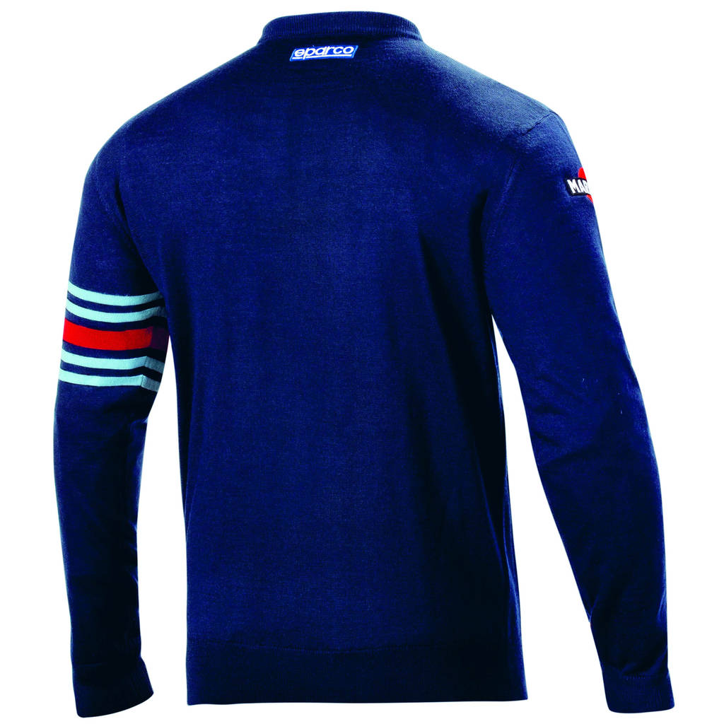 SPARCO 01338MRBM6XXX Вовняний світшот з круглою горловиною MARTINI RACING, темно-синій, розмір XXXL Photo-2 