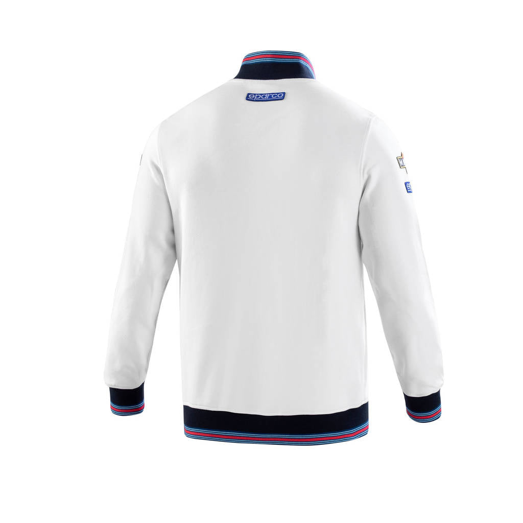 SPARCO 01278MRBI4XL Світшот FULL ZIP MARTINI RACING, білий, розмір XL Photo-3 