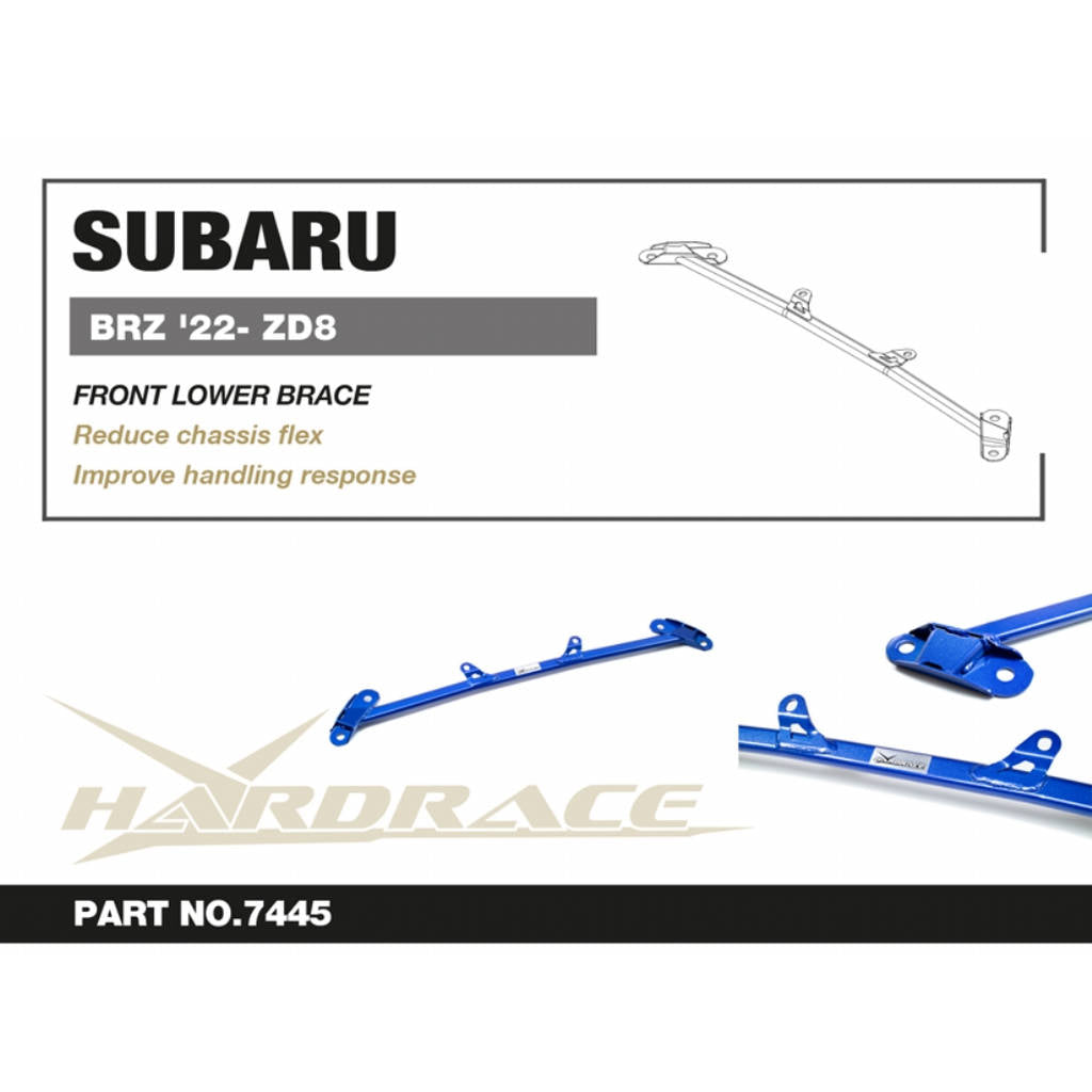 HARDRACE 7445 Передня нижня розпірка для Subaru BRZ, Toyota 86, Scion FR-S Photo-1 
