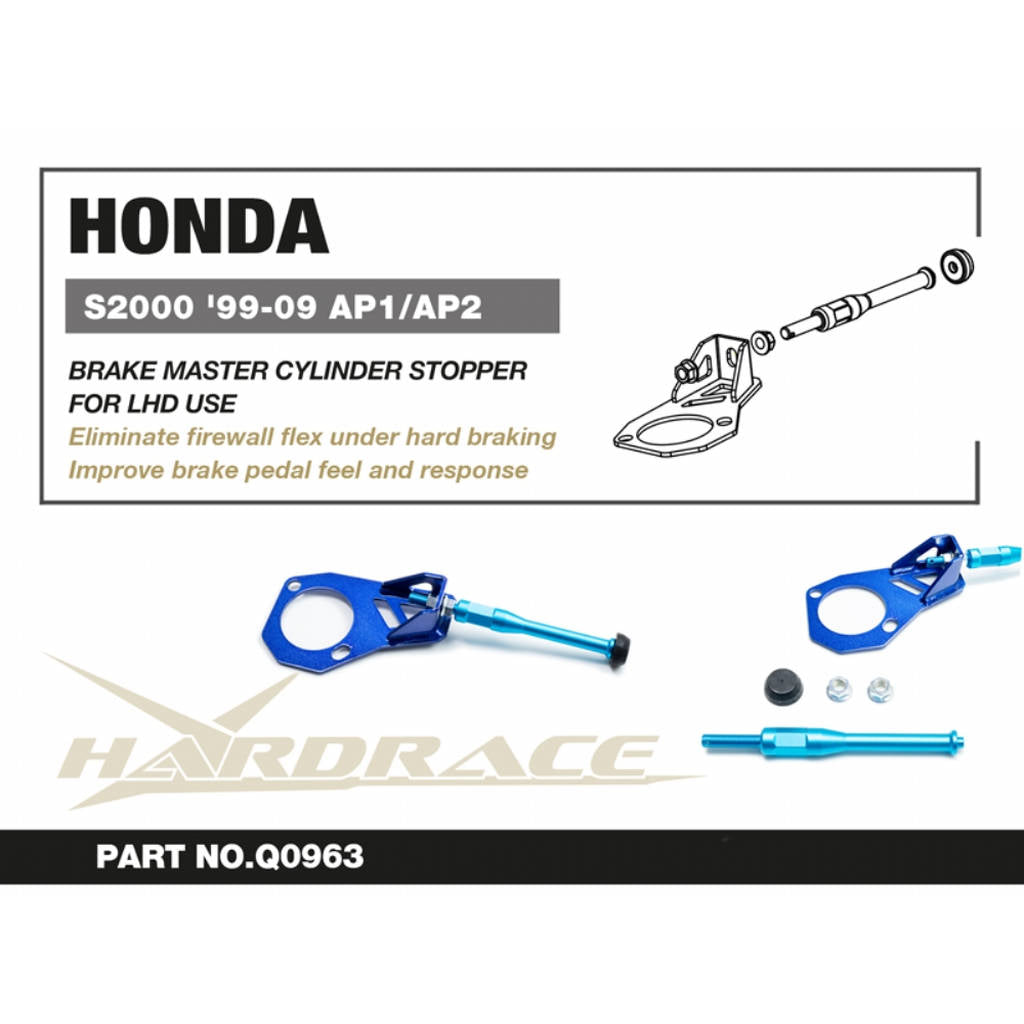 HARDRACE Q0963 Заглушка головного гальмівного циліндра для HONDA S2000 1999-2009 Photo-1 