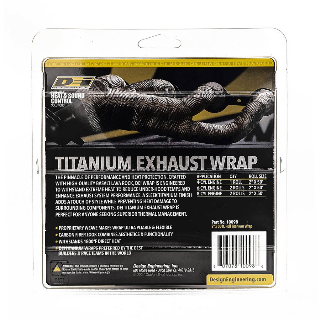 DEI 10098 Вихлопна оболонка Titanium 2" x 50' Photo-12 
