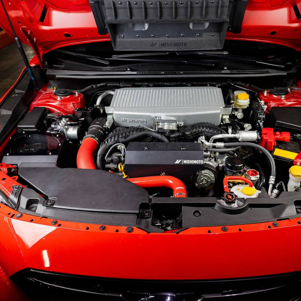 MISHIMOTO MMTMIC-WRX-22KBKBK Комплект верхньої опори інтеркулера, чорне ядро, чорні труби для SUBARU WRX 2022 Photo-5 