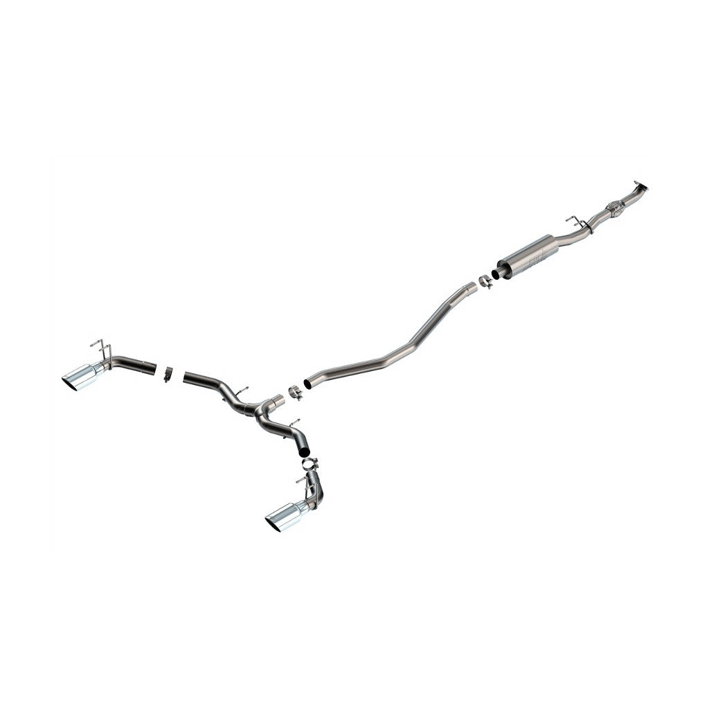 BORLA 140922 Вихлопна система Cat-Back S-TYPE 2.50", TIP 4.5" Яскравий хром, нержавіюча сталь T-304 для HONDA Civic 1.5L/ ACURA Integra 2022-2023 Photo-0 