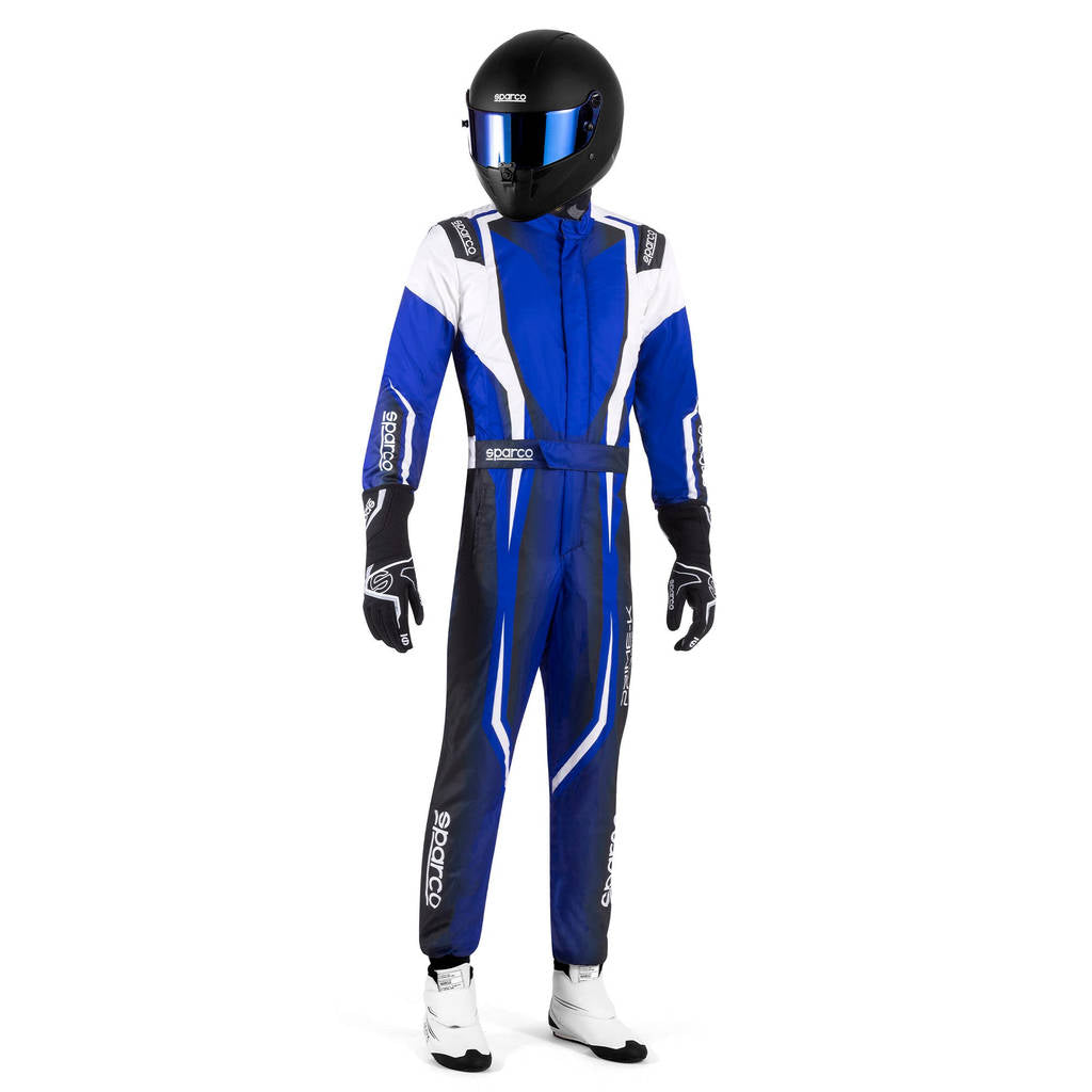 SPARCO 00231046EBNR Костюм для картингу PRIME K 8877-2022 Чорний/Блакитний 46 Photo-0 