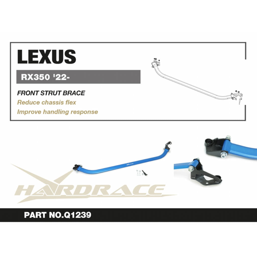 HARDRACE Q1239 Передній кронштейн для LHD USE LEXUS RX '22- Photo-2 