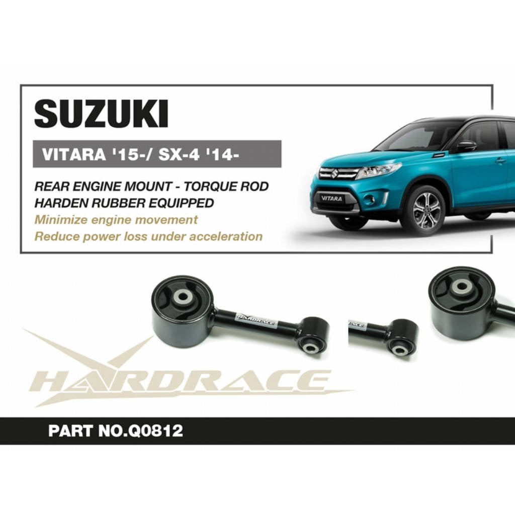 HARDRACE Q0812 Кріплення двигуна заднє (Жорстка гума) - 1 шт для SUZUKI VITARA '15- / SX4 '14- Photo-2 