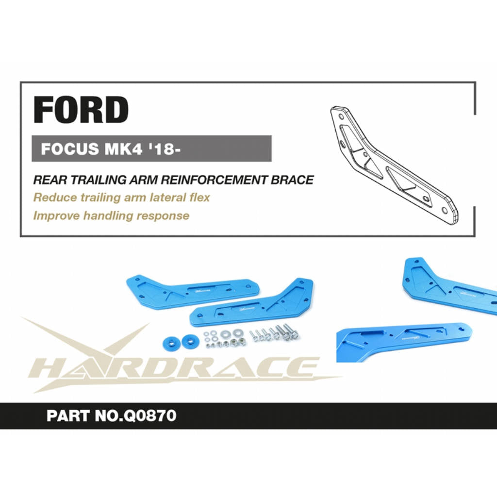 HARDRACE Q0870 Кронштейн (Задній причепний важіль) - 2 шт для FORD FOCUS MK4 '19- Photo-2 