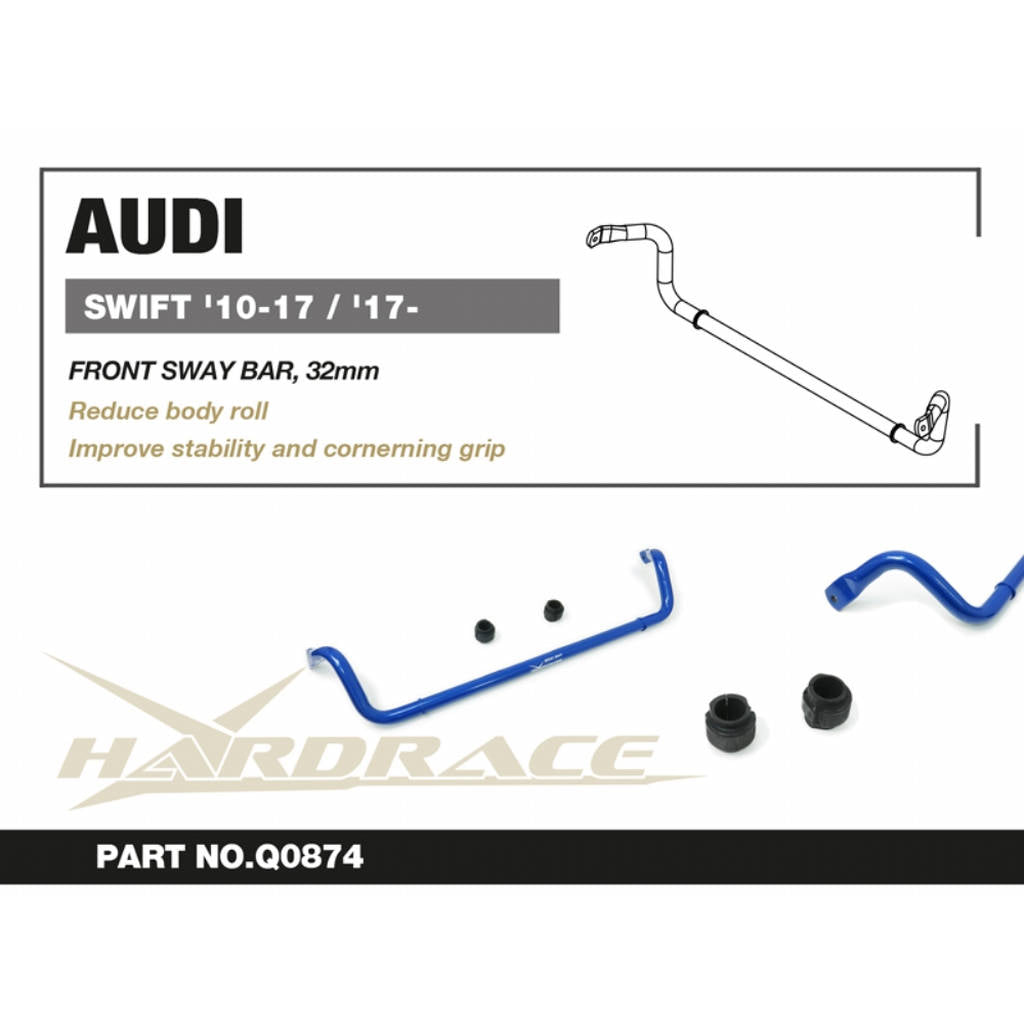 HARDRACE Q0874 Передній стабілізатор, 32mm - 3 шт для AUDI A4 / S4 / RS4 / A5 / S5 / RS B9 '16- Photo-2 