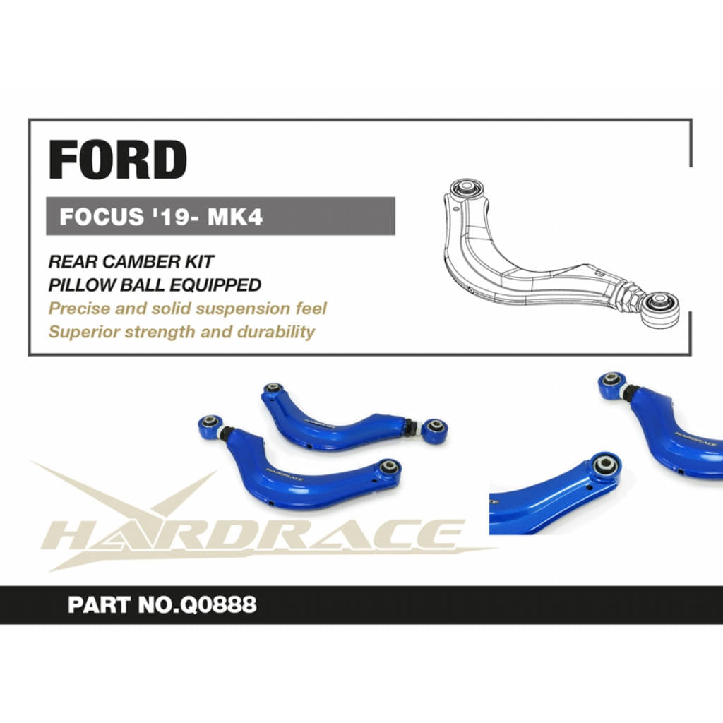 HARDRACE Q0888 К-т заднього розвалу (Сферична подушка) - 2 шт для FORD FOCUS '19- Photo-1 