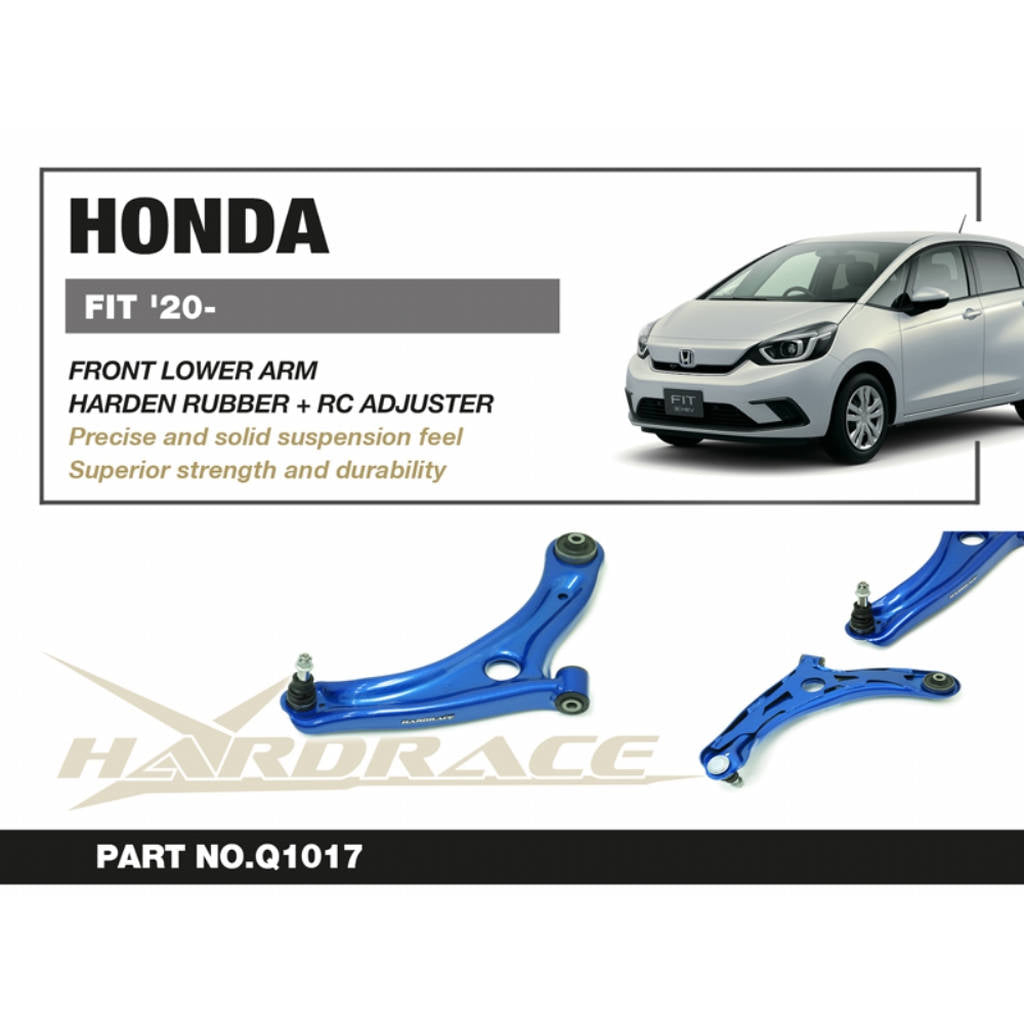 HARDRACE Q1017 Передній нижній важіль управління (Жорстка гума) - 2 шт для HONDA FIT GR '20- Photo-2 