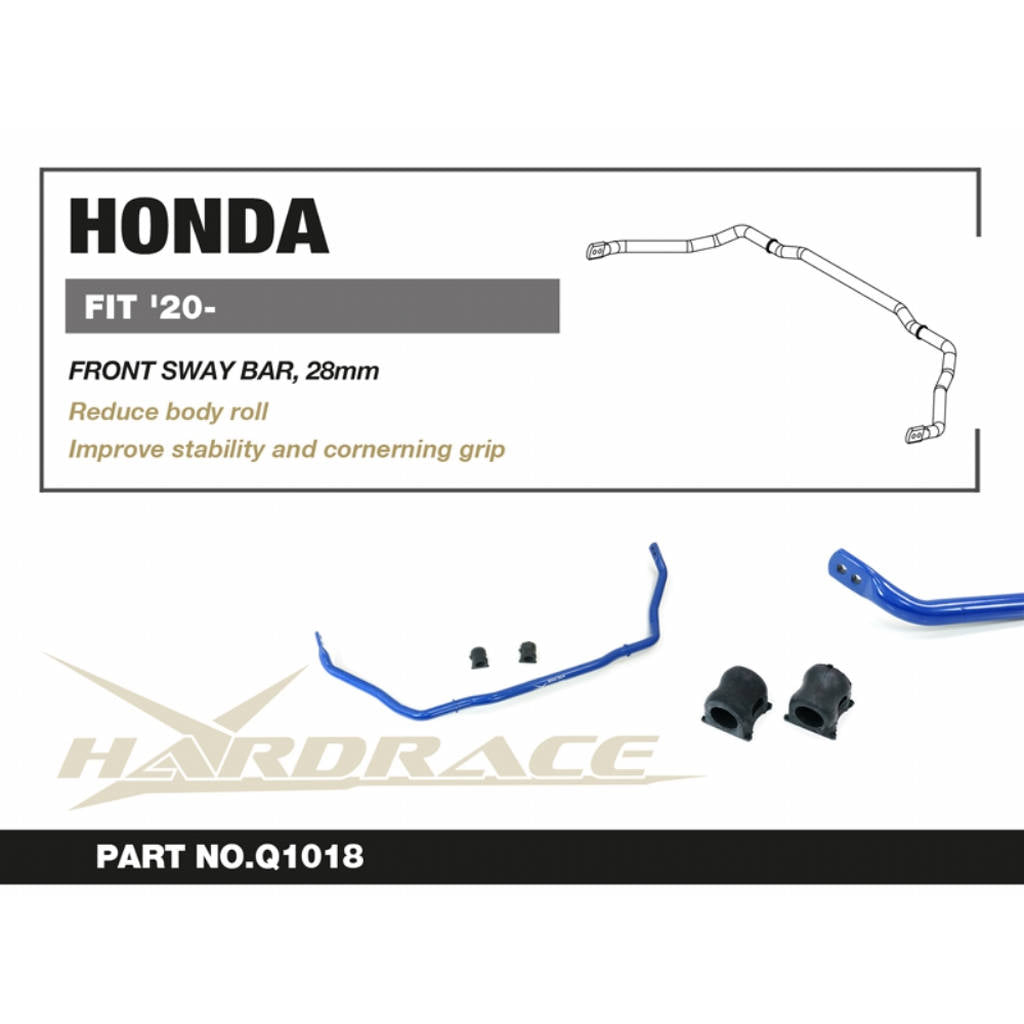 HARDRACE Q1018 Передній стабілізатор, 28mm - 3 шт для HONDA FIT '20- GR Photo-2 