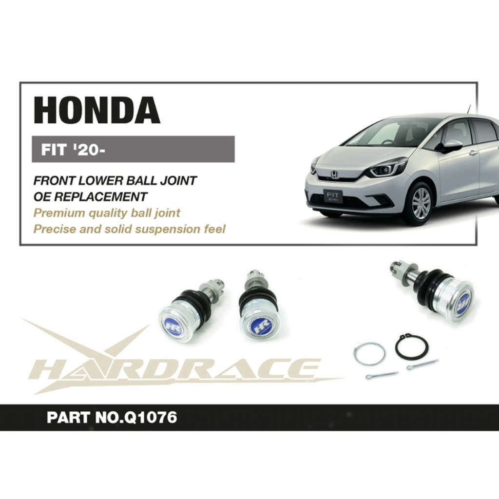 HARDRACE Q1076 Передній нижній сферичний шарнір - 2 шт OE Заміна для HONDA FIT '20- Photo-1 