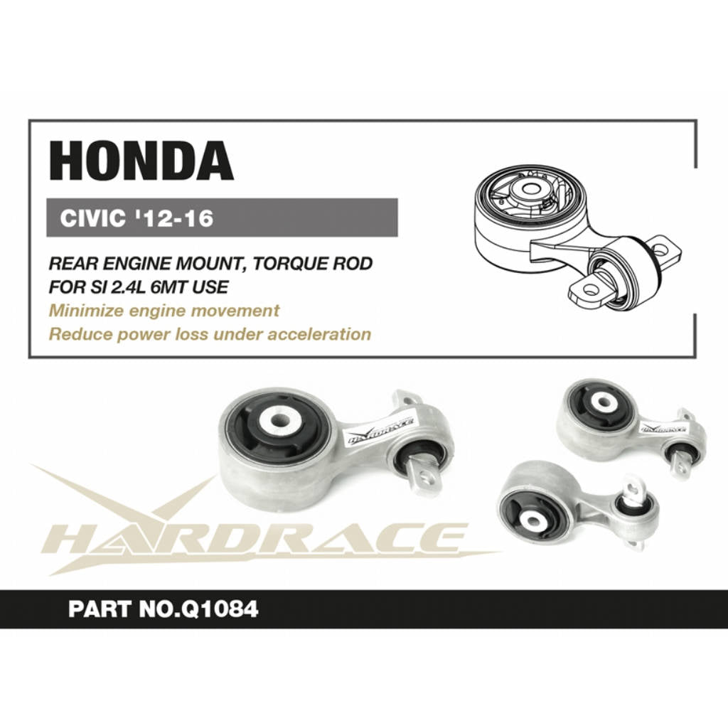 HARDRACE Q1084 Кріплення двигуна заднє - 1 шт для HONDA CR-V 1.5T '17-22 Photo-1 